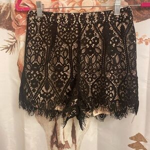Black Lace Shorts​​​